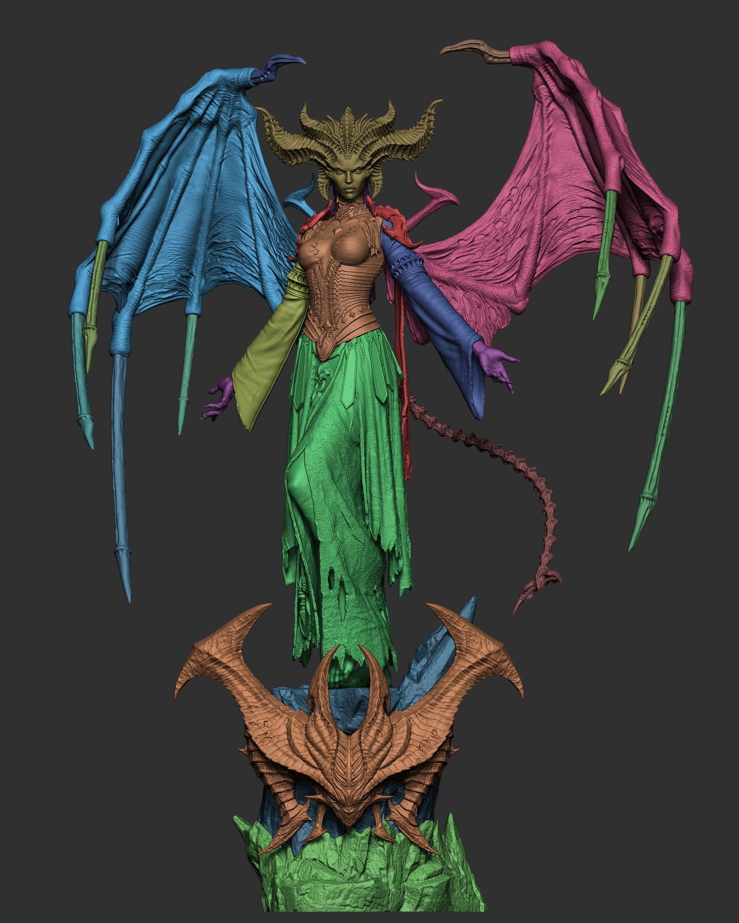 Lilith — Painted & DIY | Resin 3D | FAN ART | Garage Kit