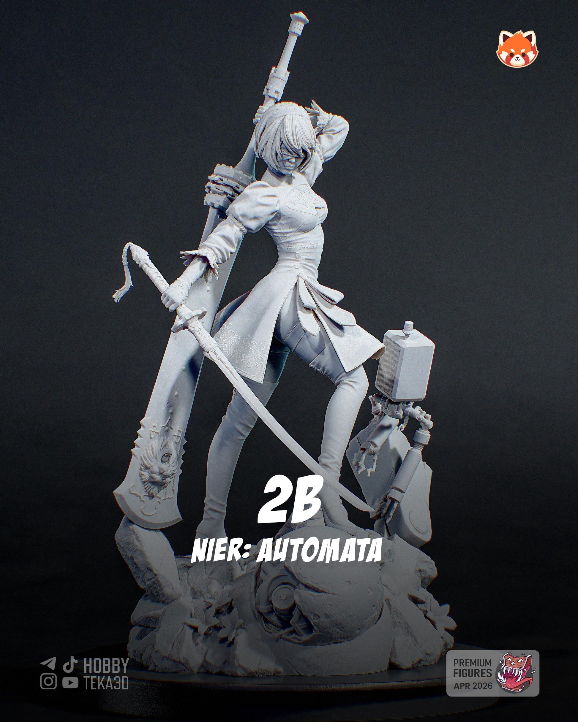 Anime Figure – Paintable Resin Collectible, Action Figure, inspired by NieR: Automata – Executioner