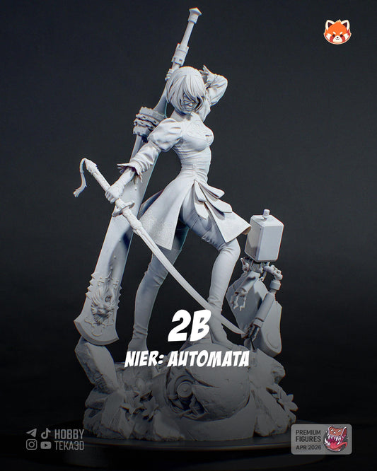 Anime Figure – Paintable Resin Collectible, Action Figure, inspired by NieR: Automata – Executioner