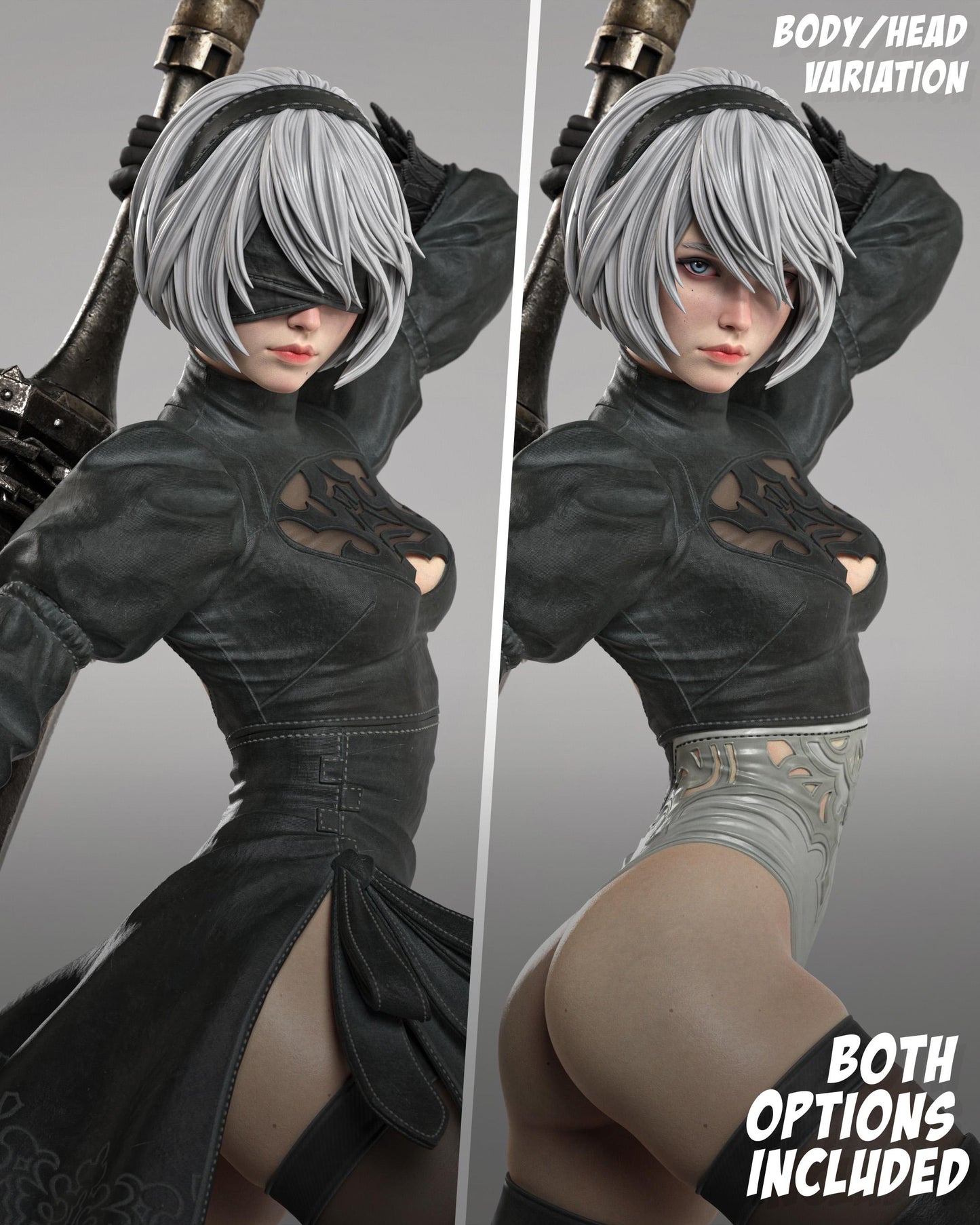Anime Figure – Handpainted Resin Collectible, Action Figure, inspired by NieR: Automata