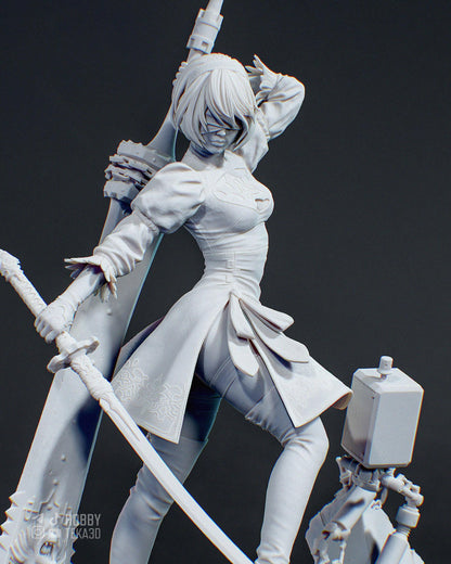 Anime Figure – Paintable Resin Collectible, Action Figure, inspired by NieR: Automata – Executioner