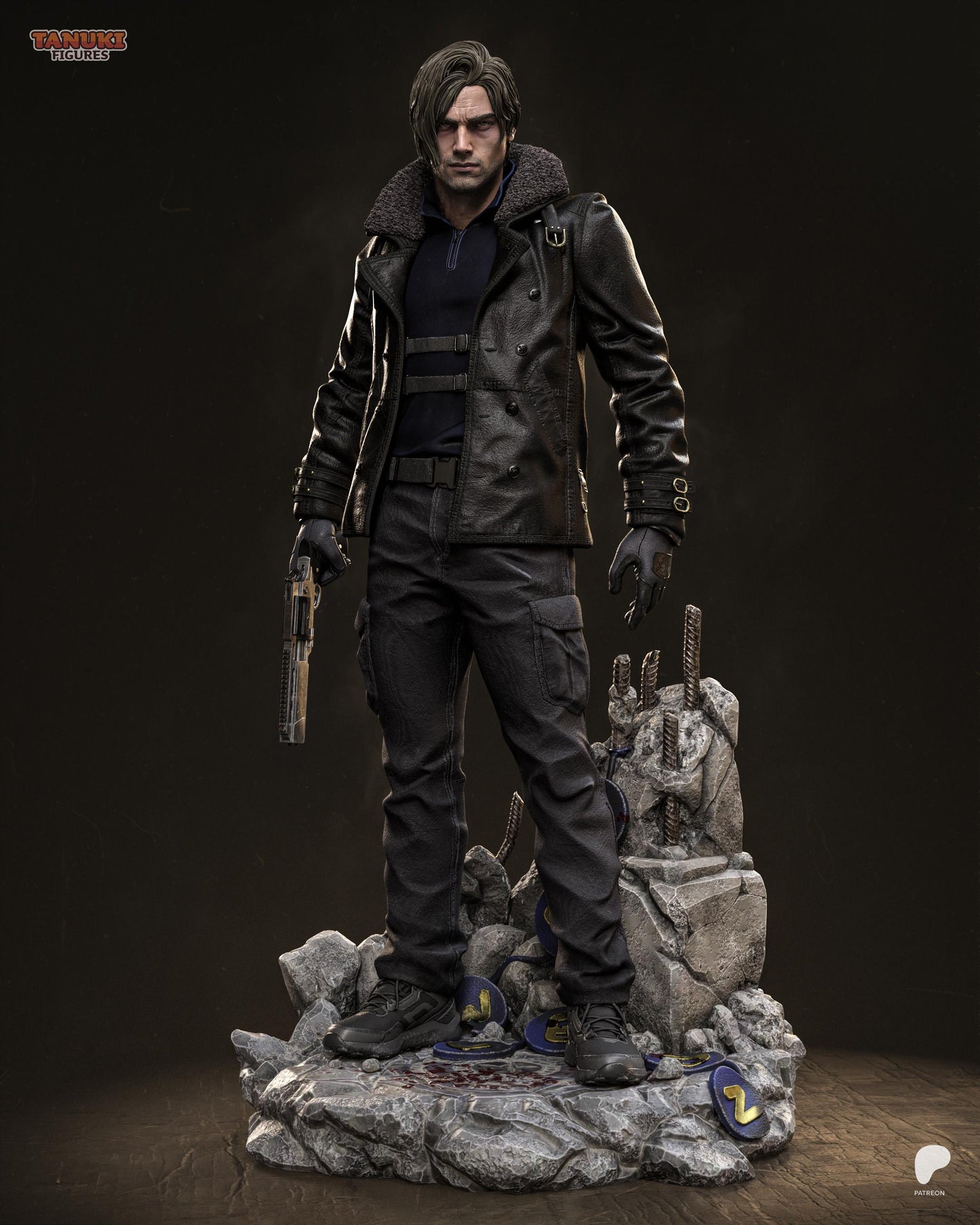 Gaming Action Figurine – Handpainted Resin Figure or DIY Model Kit, Resident Evil Requiem