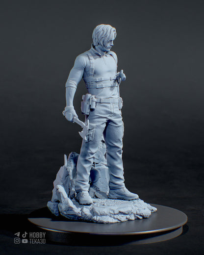 Gaming Action Figurine – Handpainted Resin Figure or DIY Model Kit, Resident Evil Requiem
