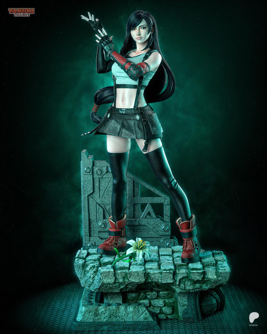 Anime Figure – Handpainted Resin Figure, Action Figure, inspired by Final Fantasy VII – Brawler