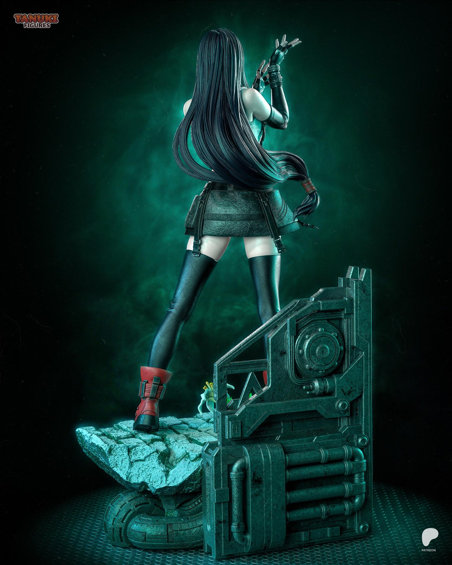 Anime Figure – Handpainted Resin Figure, Action Figure, inspired by Final Fantasy VII – Brawler