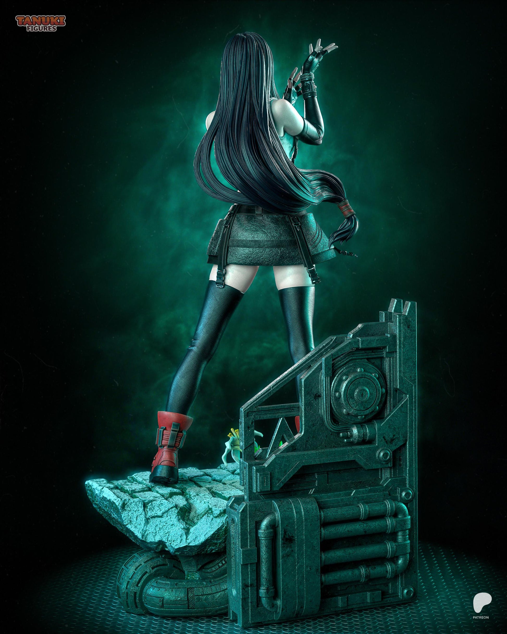 Anime Figure – Handpainted Resin Figure, Action Figure, inspired by Final Fantasy VII – Brawler