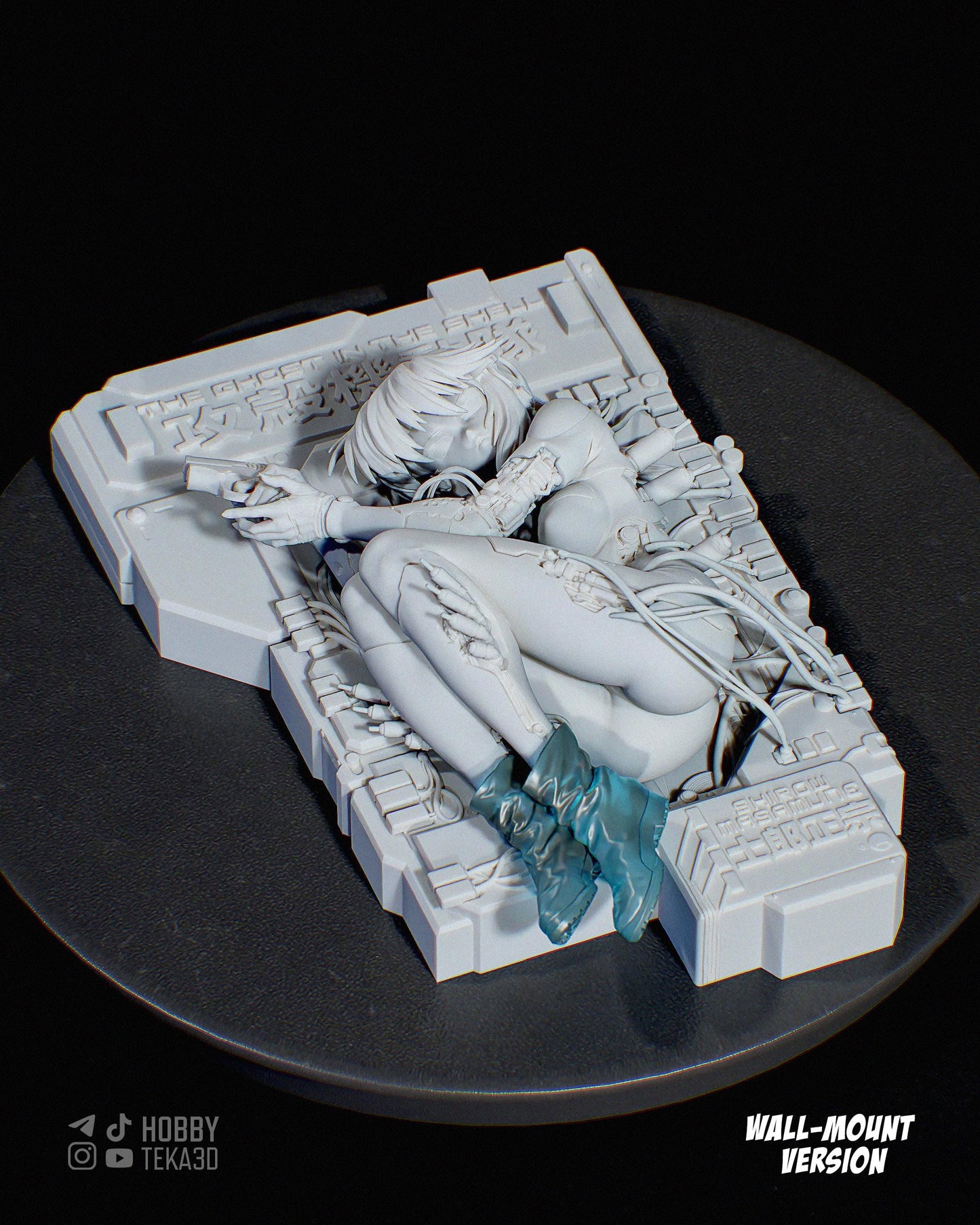 Anime Figure – Handpainted Resin Figure or DIY Resin Model Kit, Action Figure, inspired by Ghost in the Shell – Cyborg