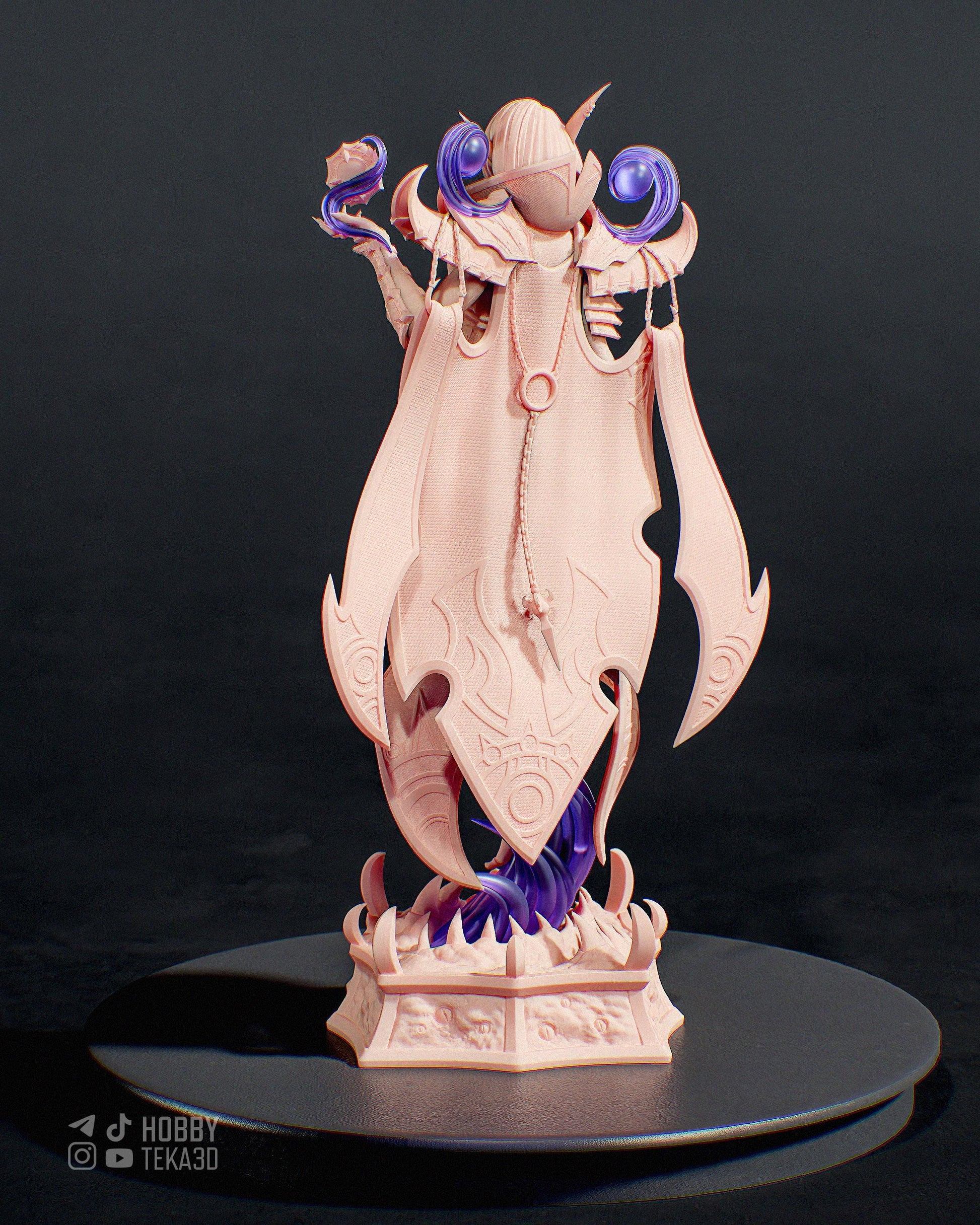 Gaming Action Figurine – Handpainted Resin Figure or DIY Model Kit, World of Warcraft Xal'atath