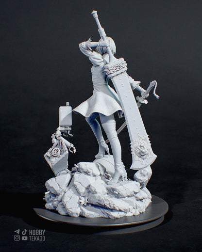 Anime Figure – Paintable Resin Collectible, Action Figure, inspired by NieR: Automata – Executioner