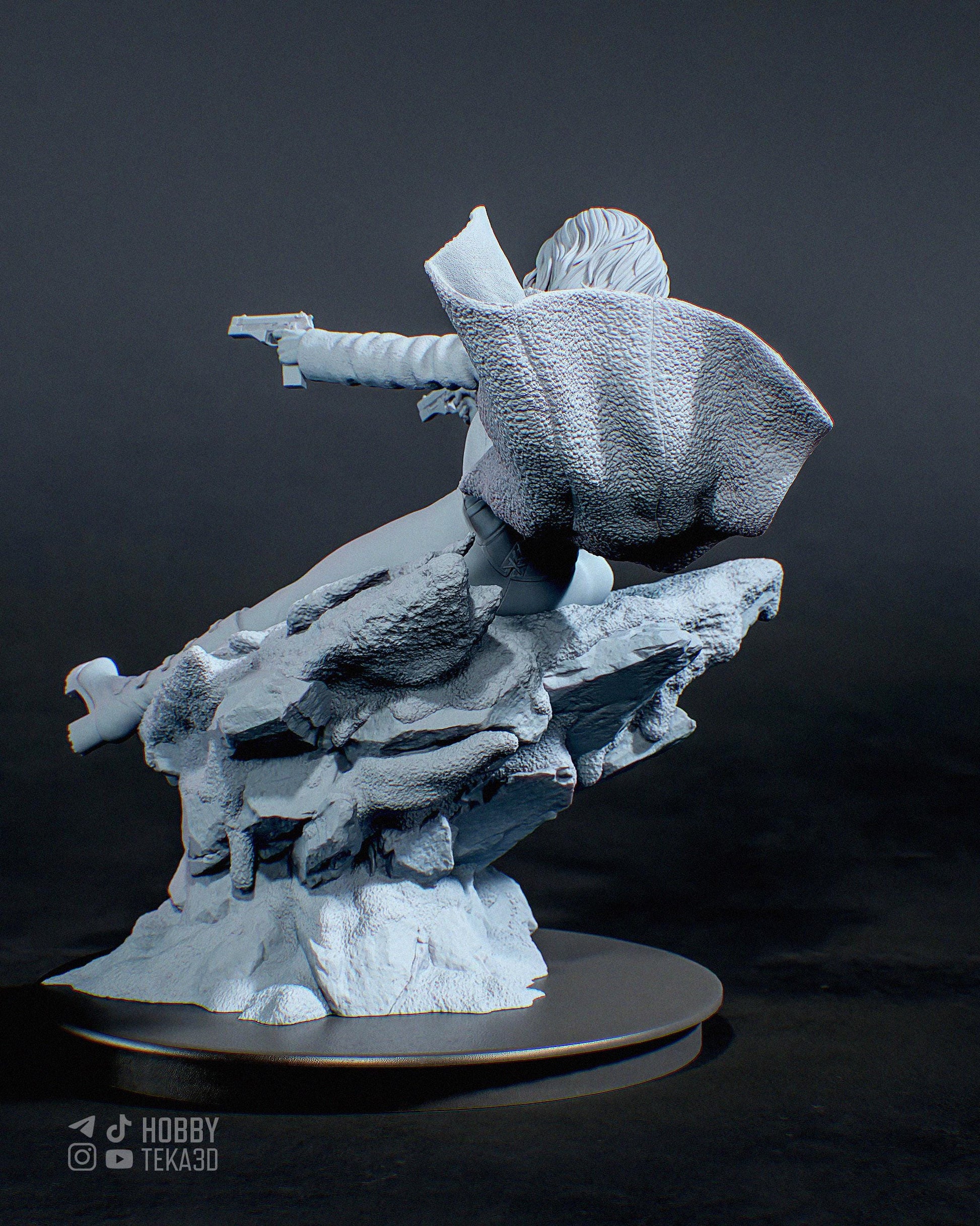 3D Model – Paintable Resin Collectible, Action Figure, inspired by Marvel X-Men – Outlaw