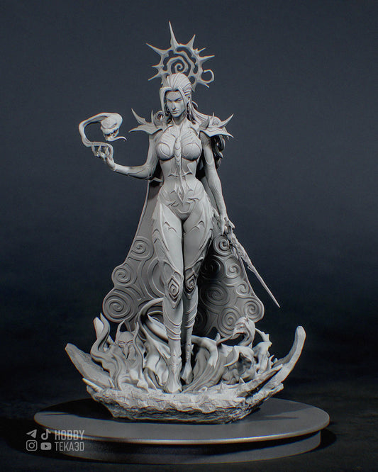 3D Model – Unpainted Resin Figure, Action Figure, inspired by Marvel, Death Goddes