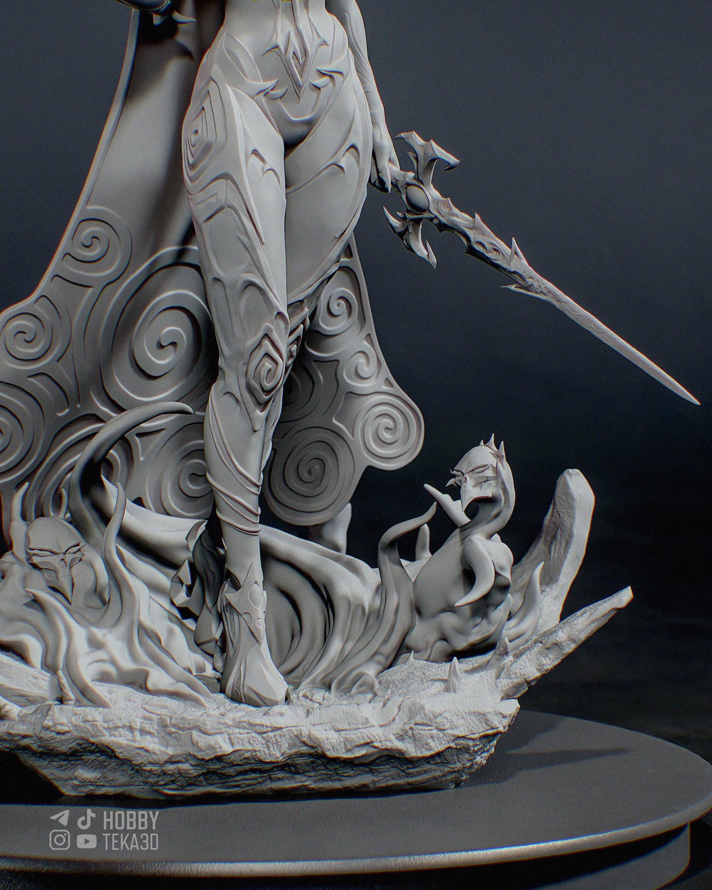 3D Model – Unpainted Resin Figure, Action Figure, inspired by Marvel, Death Goddes