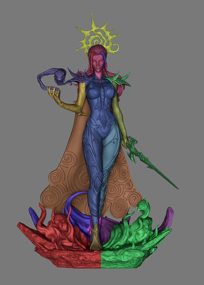 3D Model – Unpainted Resin Figure, Action Figure, inspired by Marvel, Death Goddes