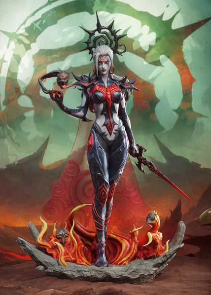 3D Model – Handpainted Collector Statue, Action Figure, inspired by Marvel Thor – Deathqueen
