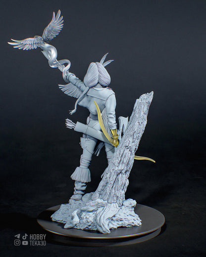 3D Model – DIY Resin Model Kit, Action Figure, inspired by X-Men – Huntress