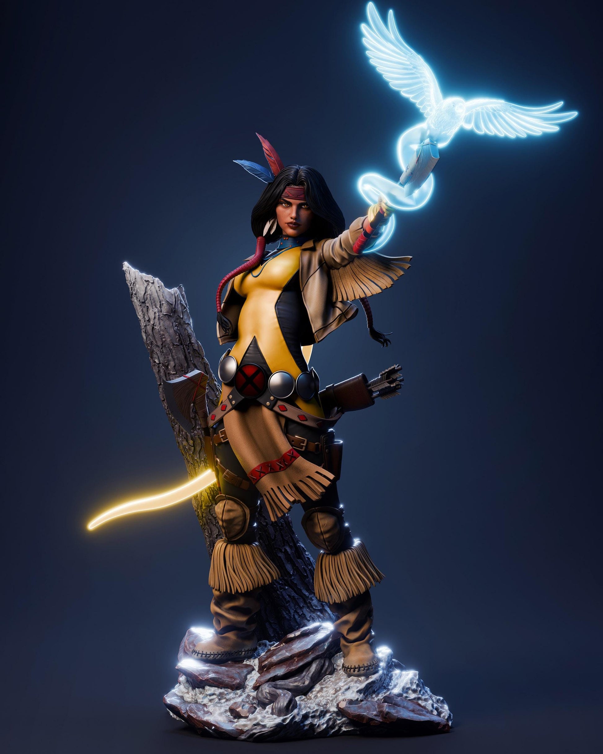 3D Model – Premium Handpainted Figure, Action Figure, inspired by X-Men – Valkyrie
