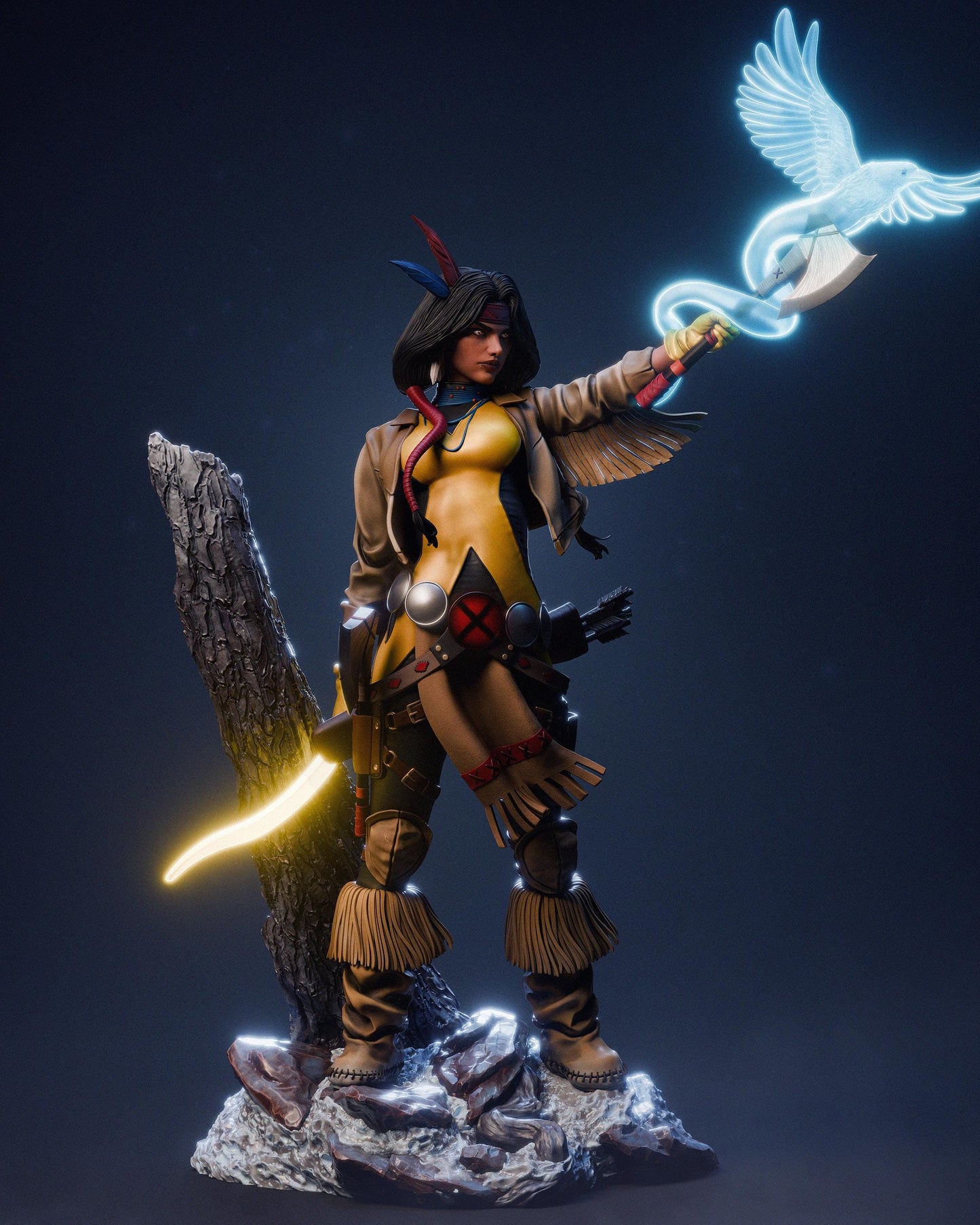 3D Model – Premium Handpainted Figure, Action Figure, inspired by X-Men – Valkyrie