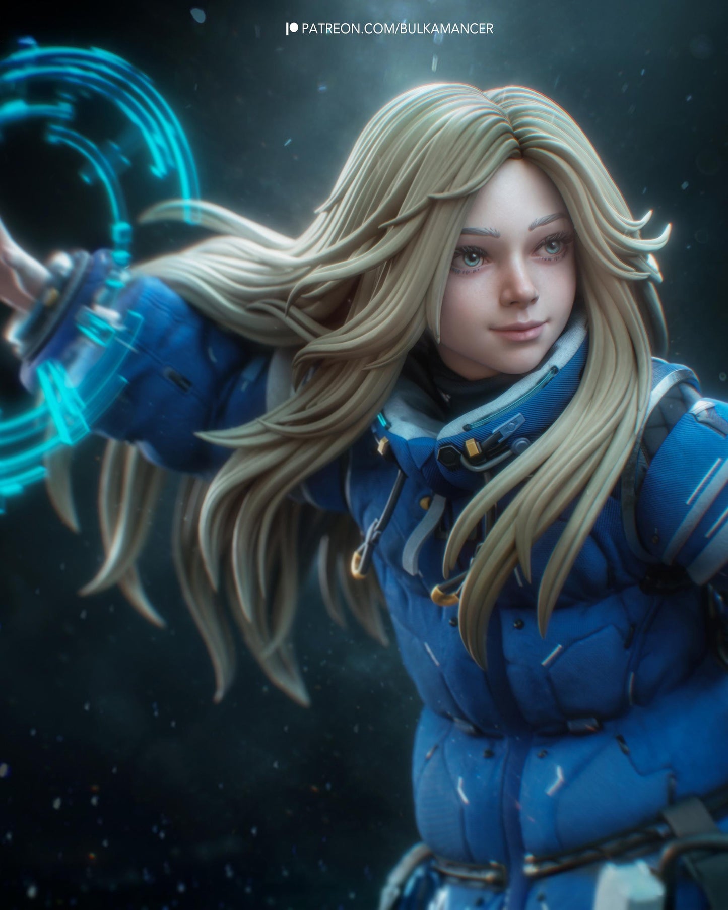 Diana 3D Model – Premium Handpainted Figure, Action Figure, inspired by Pragmata