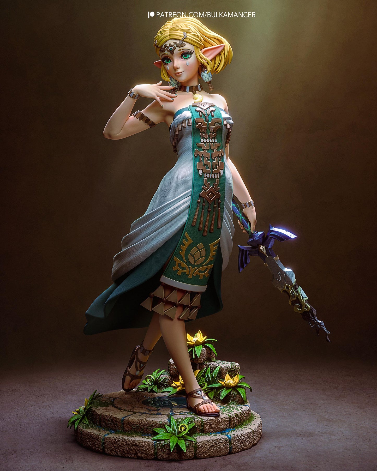 3D Model – Handpainted Display Figure, Action Figure, inspired by The Legend of Zelda – Princess