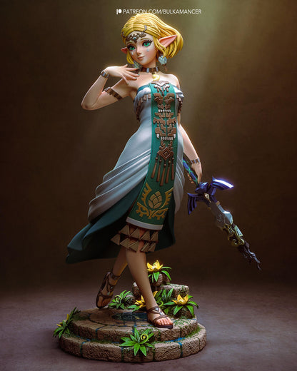 3D Model – Handpainted Display Figure, Action Figure, inspired by The Legend of Zelda – Princess