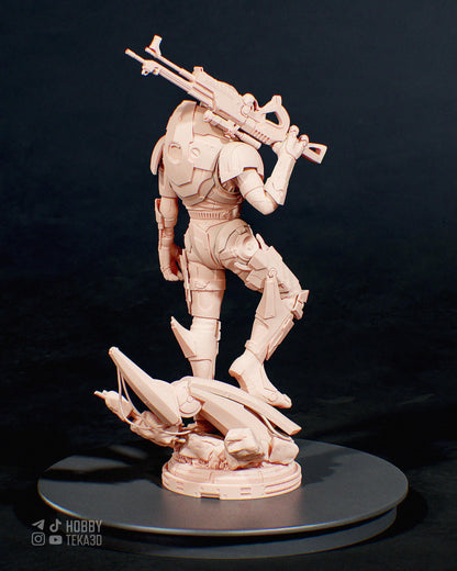 3D Model – Unpainted Resin Figure, Action Figure, inspired by Mass Effect – Sharpshooter