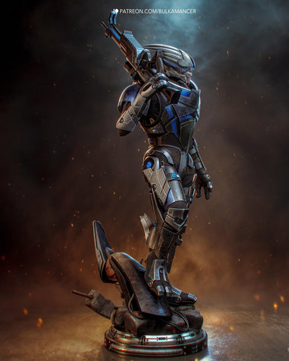 3D Model – Handpainted Resin Figure, Action Figure, inspired by Mass Effect – Marksman