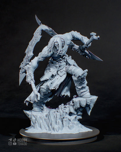 3D Model – DIY Resin Model Kit, Action Figure, inspired by Darksiders II – Harbinger