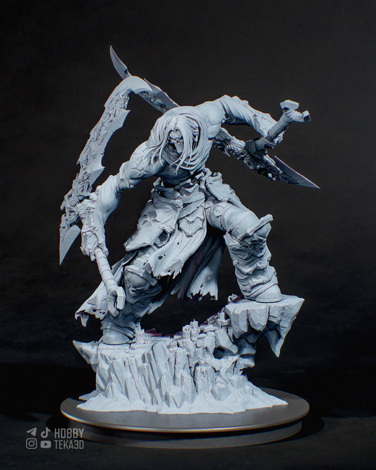 3D Model – DIY Resin Model Kit, Action Figure, inspired by Darksiders II – Harbinger