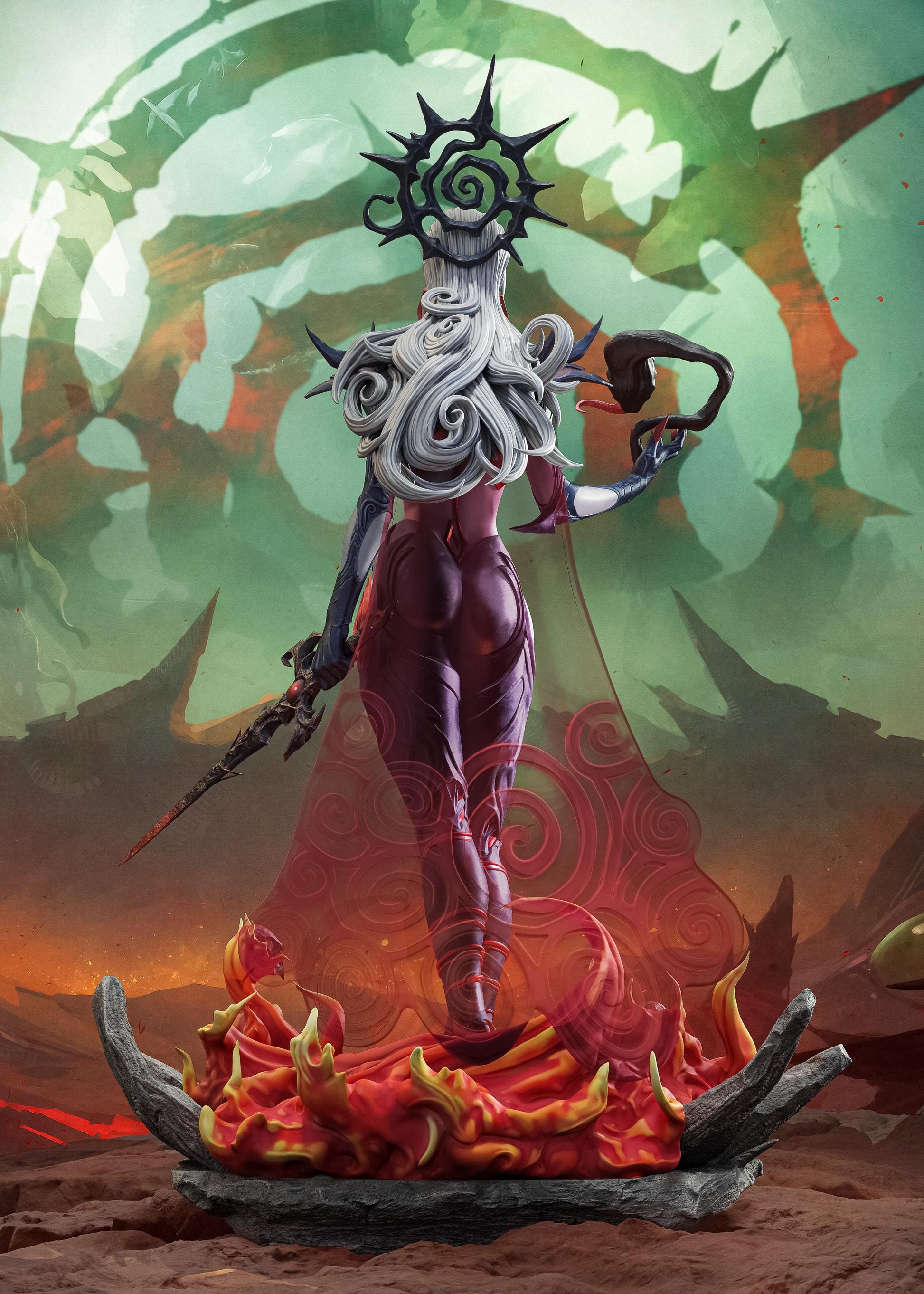 3D Model – Handpainted Collector Statue, Action Figure, inspired by Marvel Thor – Deathqueen