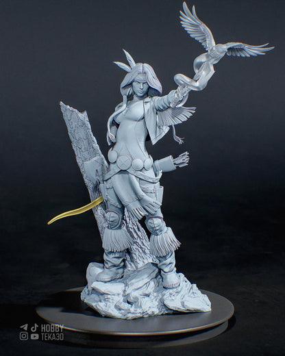 3D Model – DIY Resin Model Kit, Action Figure, inspired by X-Men – Huntress