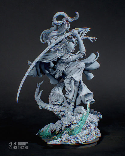3D Model – Unpainted Resin Figure, Action Figure, inspired by Elden Ring – Valkyrie