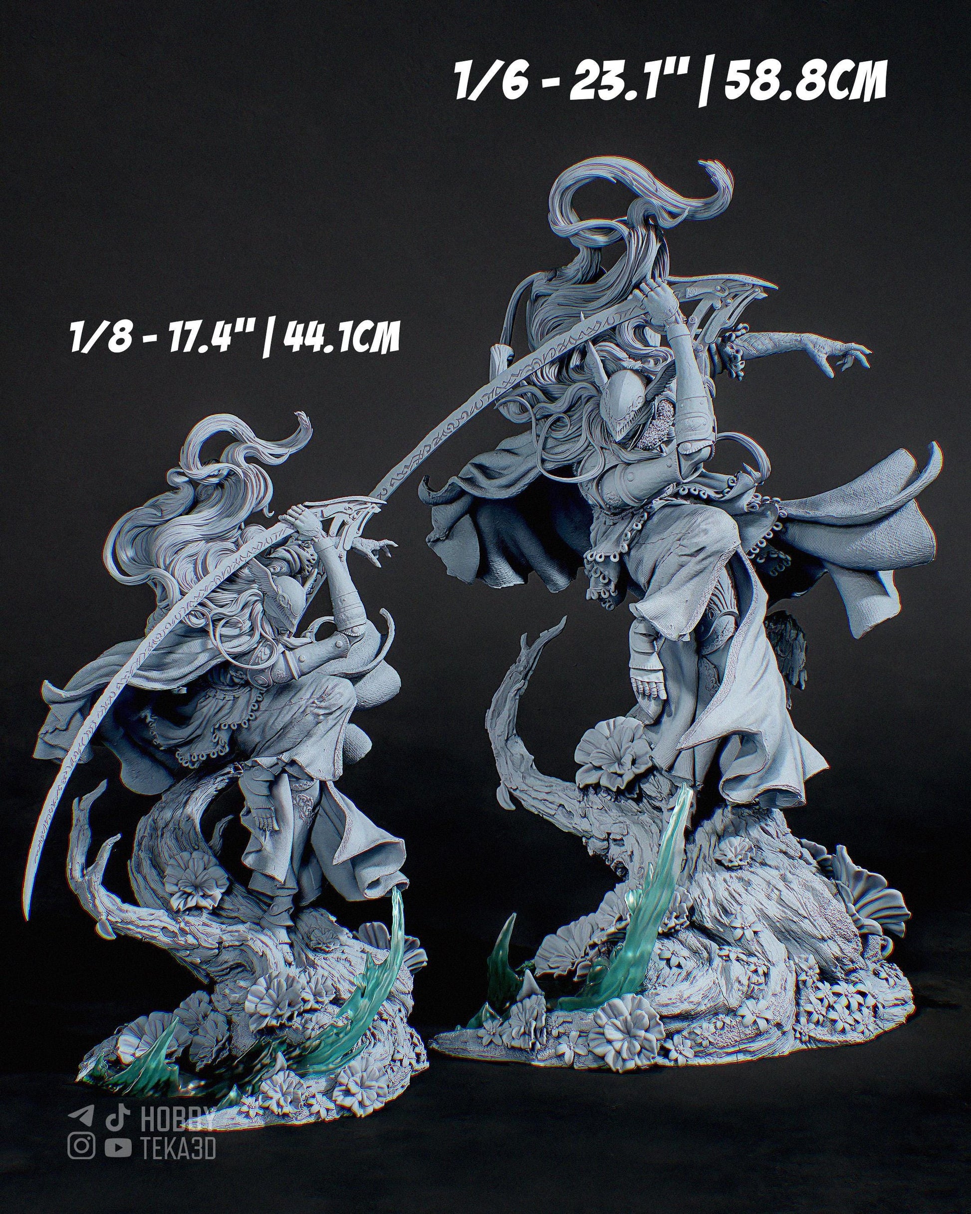 3D Model – Unpainted Resin Figure, Action Figure, inspired by Elden Ring – Valkyrie