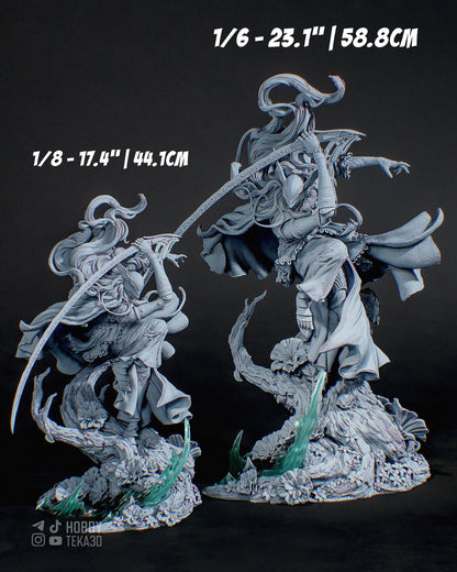 3D Model – Unpainted Resin Figure, Action Figure, inspired by Elden Ring – Valkyrie