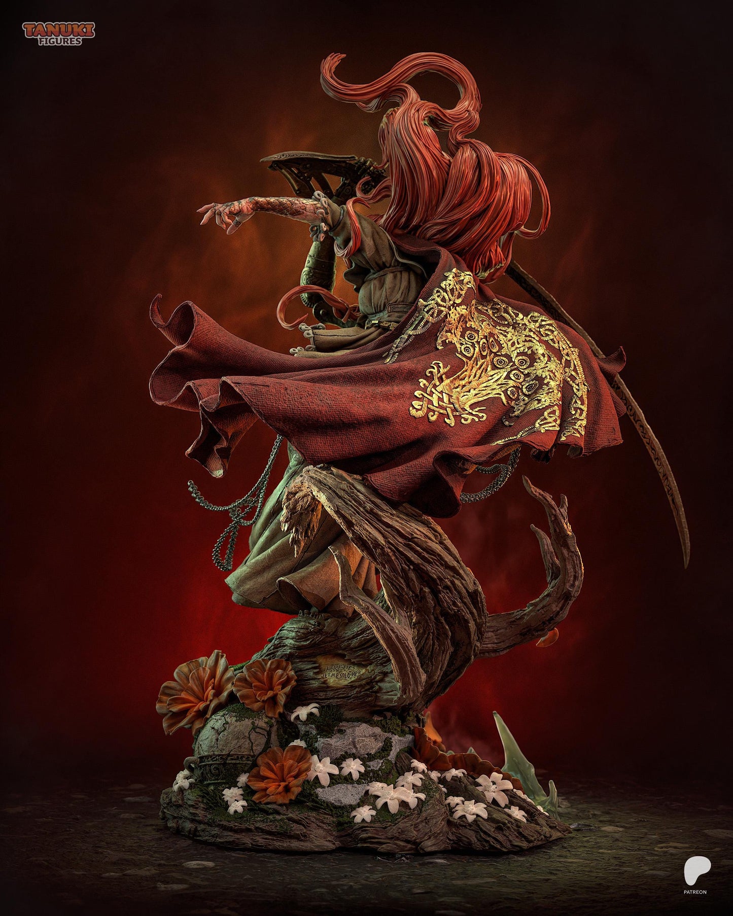 3D Model – Premium Handpainted Figure, Action Figure, inspired by Elden Ring – Rotblade