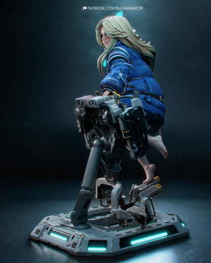 Diana 3D Model – Premium Handpainted Figure, Action Figure, inspired by Pragmata