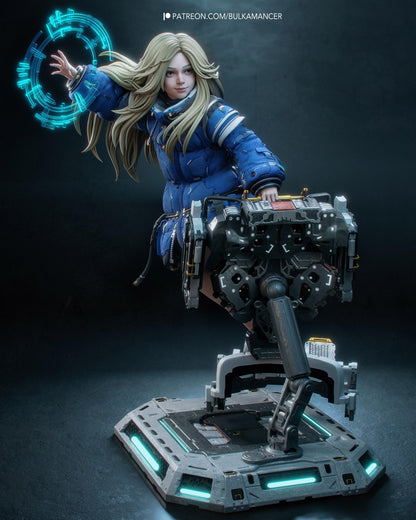 Diana 3D Model – Premium Handpainted Figure, Action Figure, inspired by Pragmata