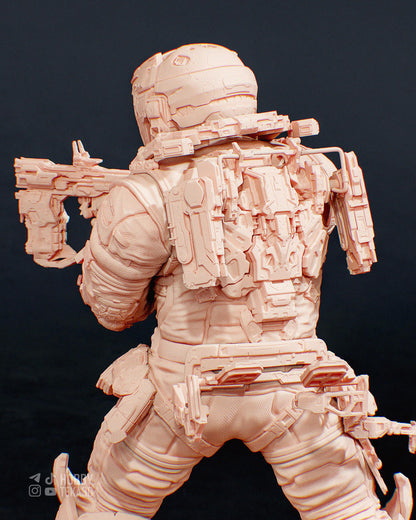 Hugh - 3D Model – Unpainted Display Figure, Action Figure, inspired by Pragmata