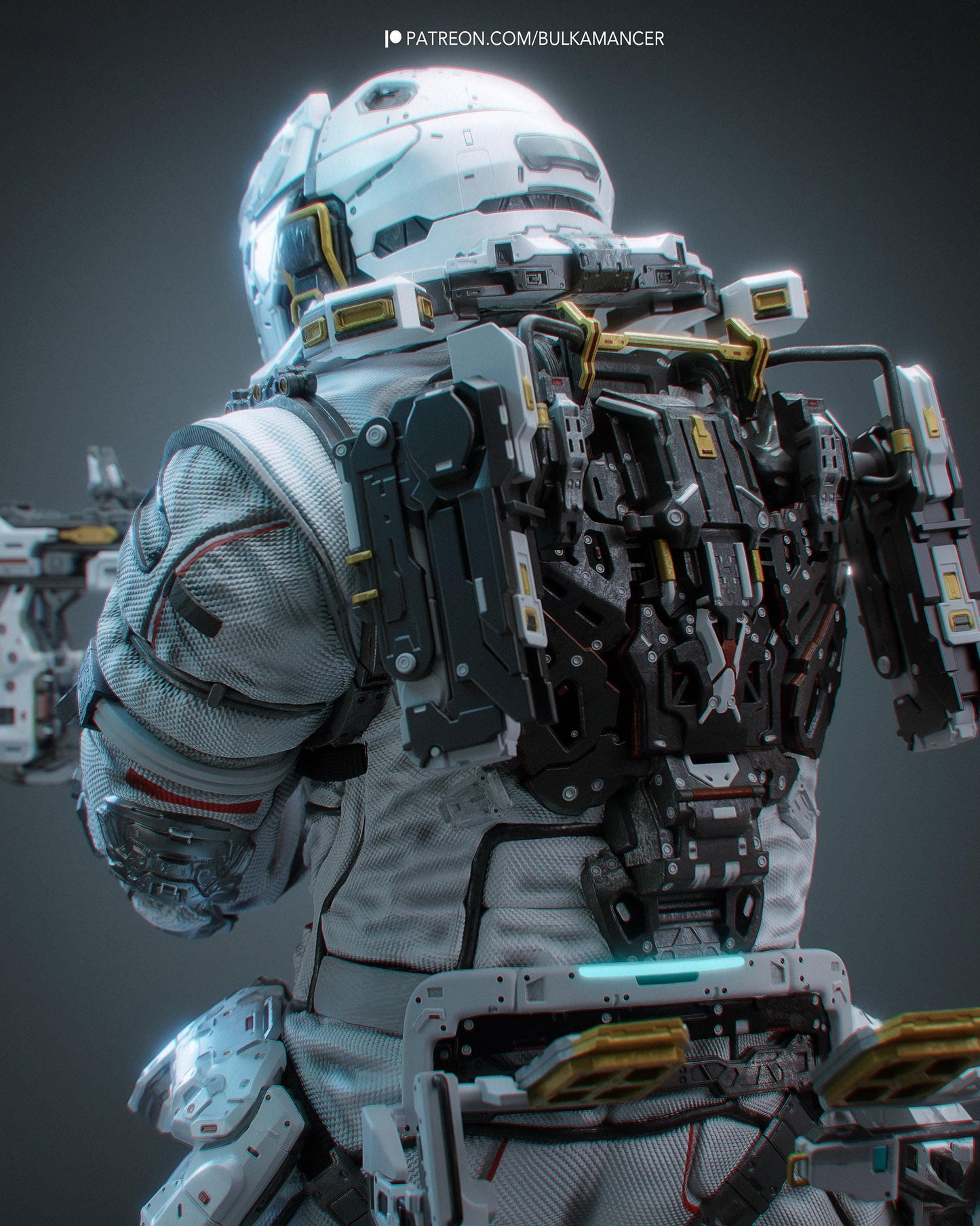 Hugh - Handpainted Collector Statue, Action Figure, inspired by Pragmata