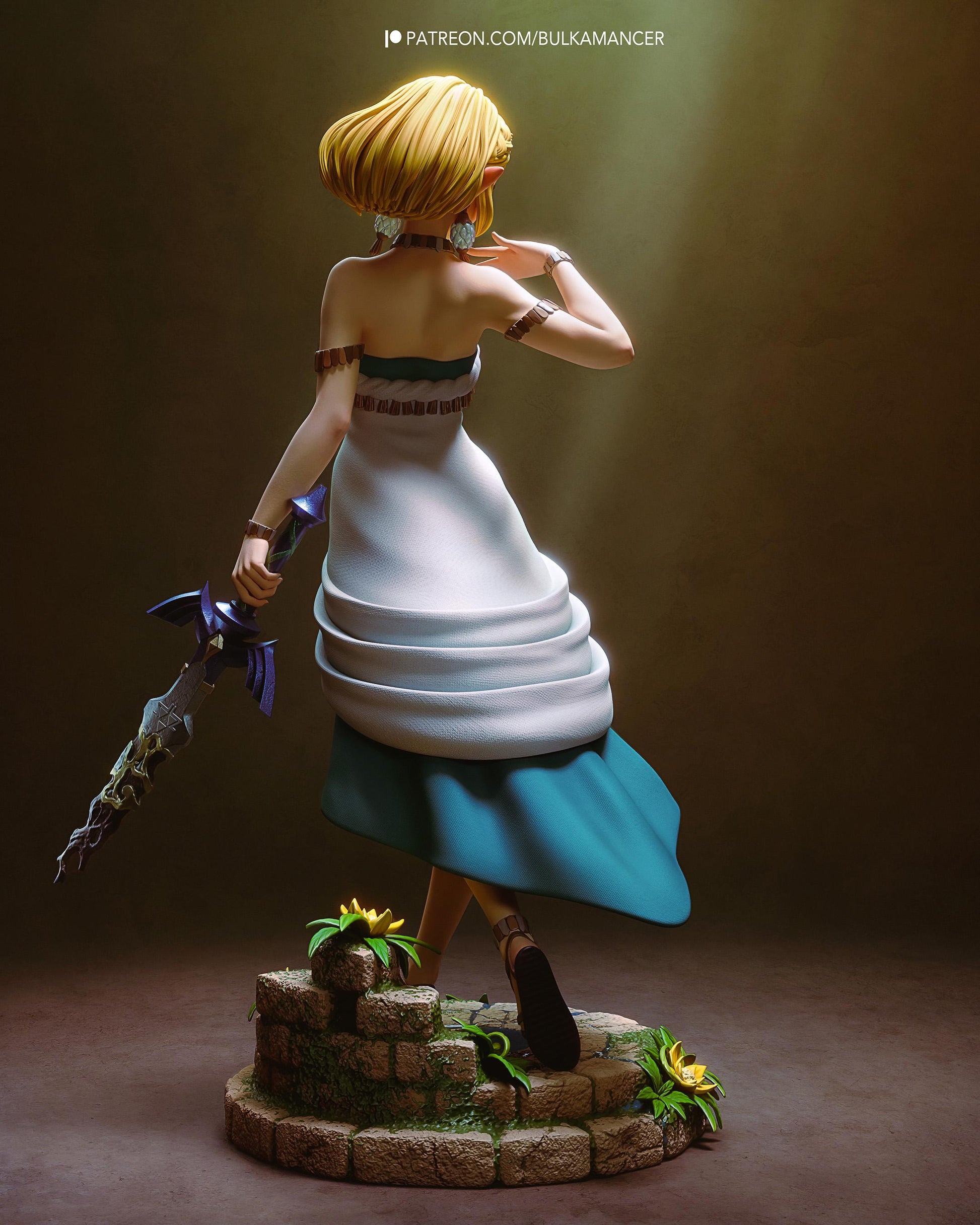 3D Model – Handpainted Display Figure, Action Figure, inspired by The Legend of Zelda – Princess