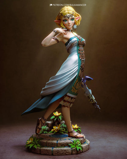 3D Model – Handpainted Display Figure, Action Figure, inspired by The Legend of Zelda – Princess