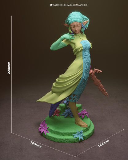 3D Model – DIY Paintable Statue, Action Figure, inspired by The Legend of Zelda – Sage