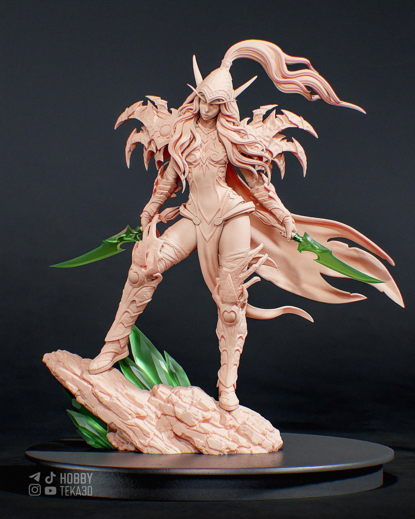 3D Model – Unpainted Resin Figure, Action Figure, inspired by World of Warcraft – Assassin