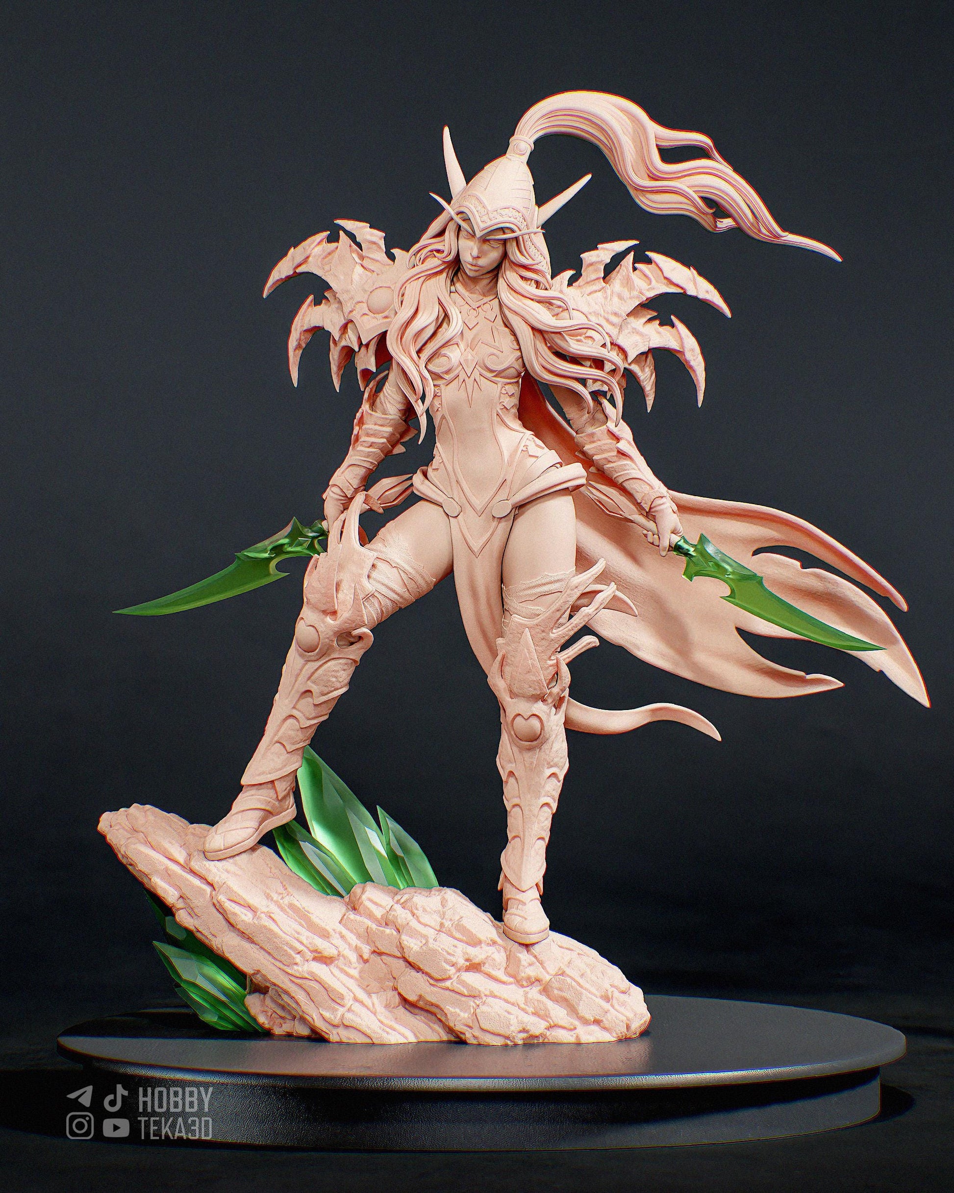 3D Model – Unpainted Resin Figure, Action Figure, inspired by World of Warcraft – Assassin