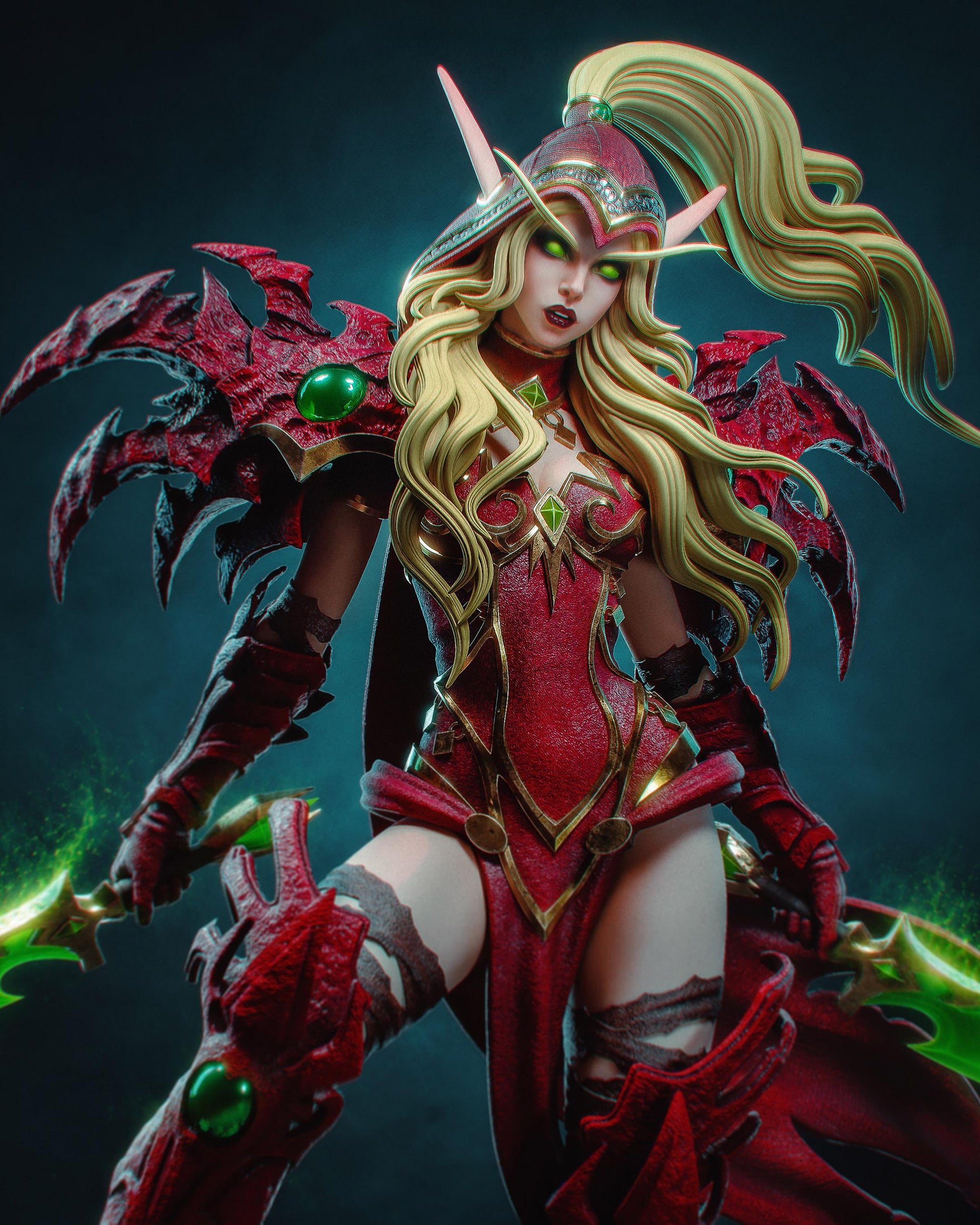 3D Model – Handpainted Resin Figure, Action Figure, inspired by World of Warcraft – Assassin