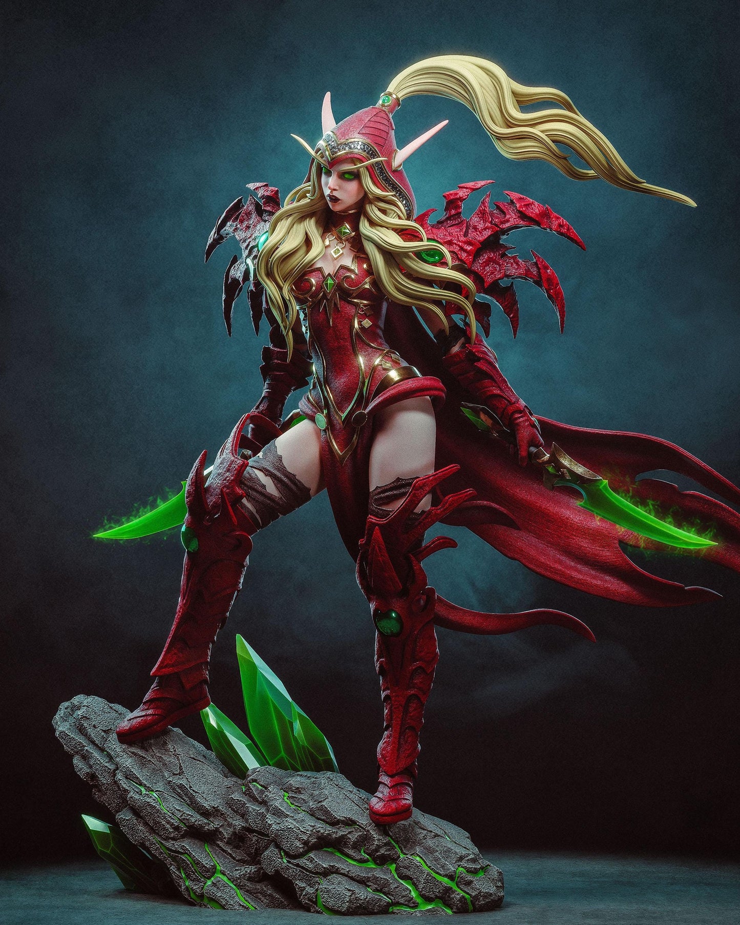 3D Model – Handpainted Resin Figure, Action Figure, inspired by World of Warcraft – Assassin