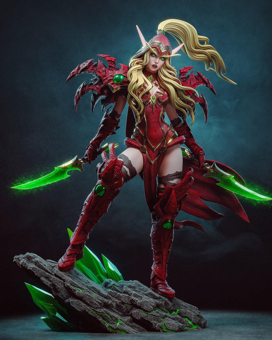 3D Model – Handpainted Resin Figure, Action Figure, inspired by World of Warcraft – Assassin