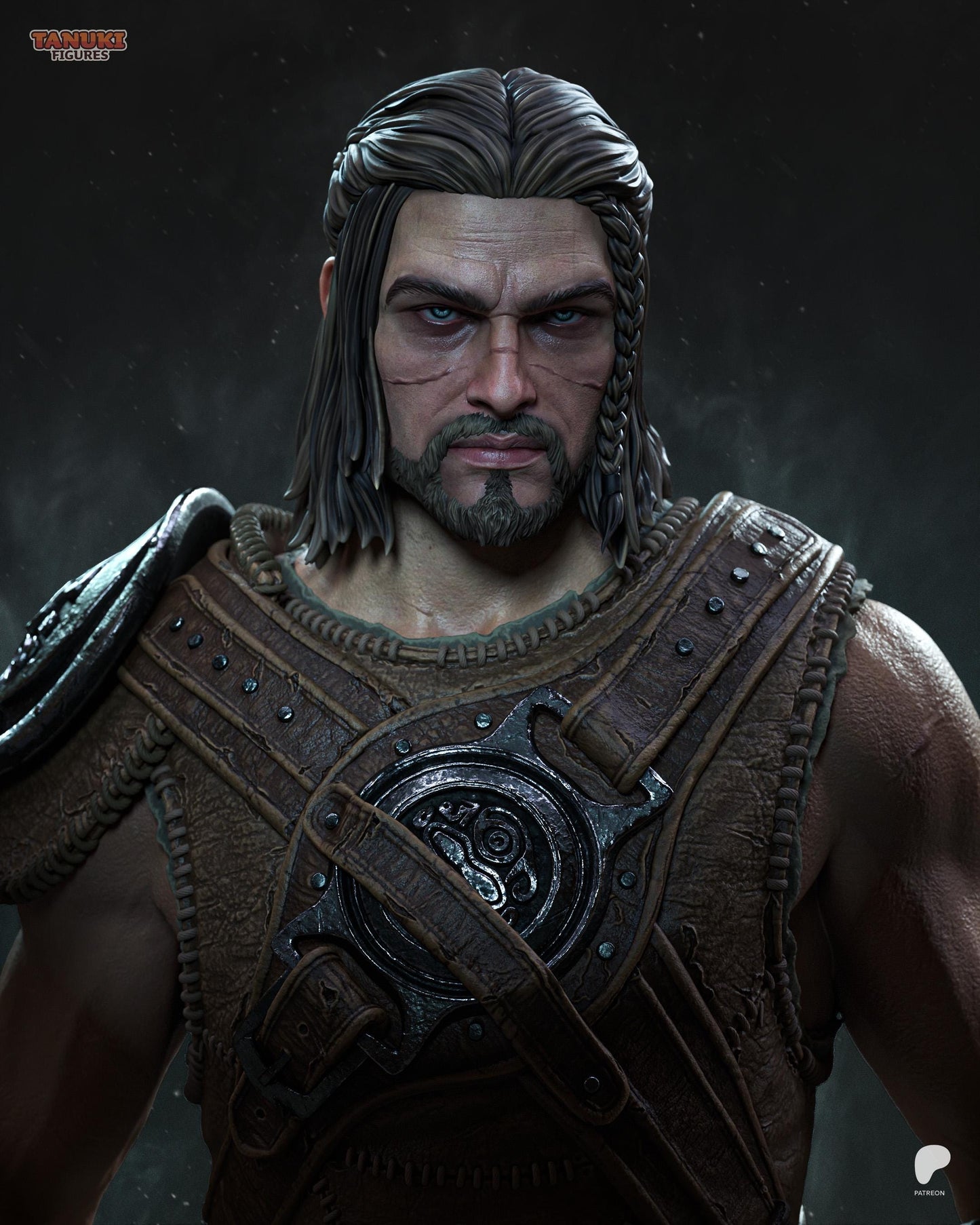 3D Model – Premium Handpainted Figure, Action Figure, inspired by Skyrim – Dragonslayer