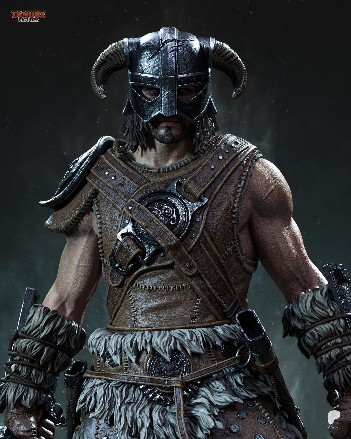 3D Model – Premium Handpainted Figure, Action Figure, inspired by Skyrim – Dragonslayer