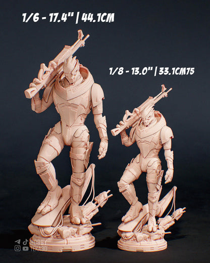3D Model – Unpainted Resin Figure, Action Figure, inspired by Mass Effect – Sharpshooter