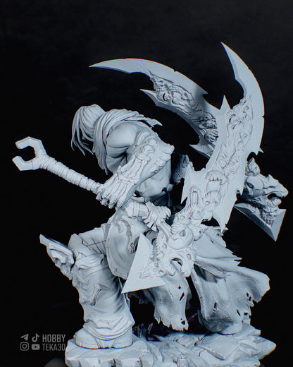 3D Model – DIY Resin Model Kit, Action Figure, inspired by Darksiders II – Harbinger